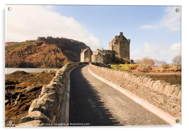 Eilean Donal Castle Acrylic by Susan Leonard