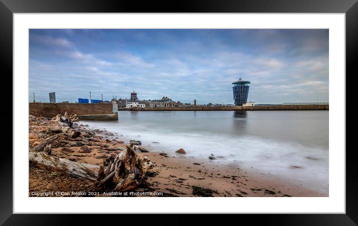 Aberdeen harbour entrance Framed Mounted Print by Don Nealon