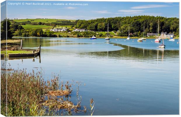 River Dee Dumfries and Galloway Scotland Canvas Print by Pearl Bucknall