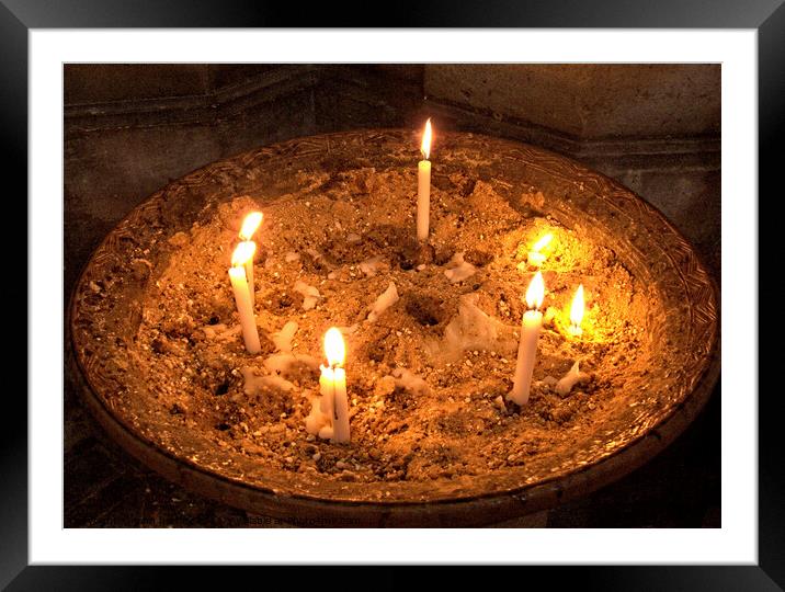 Candles are not just for light Framed Mounted Print by john hartley