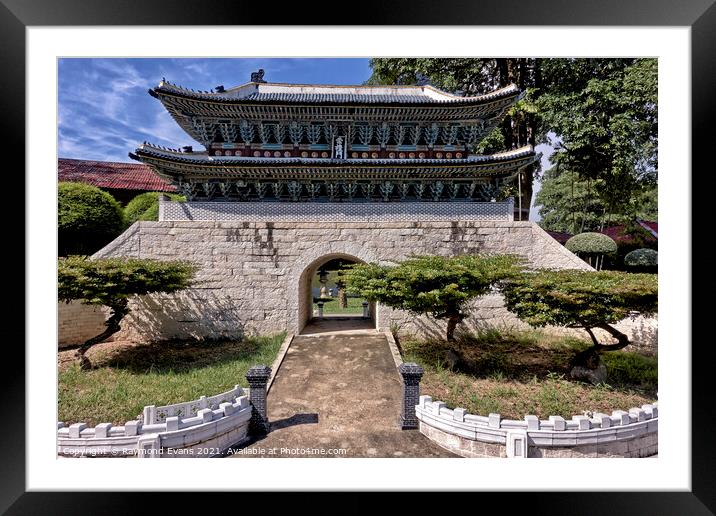 Namdaemun Gate Korea Framed Mounted Print by Raymond Evans