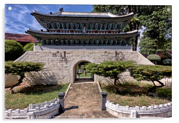 Namdaemun Gate Korea Acrylic by Raymond Evans