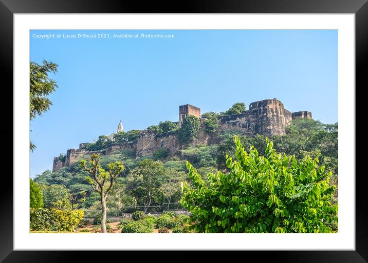 Gayatri Devi palace at Jaipur, Rajasthan, India Framed Mounted Print by Lucas D'Souza