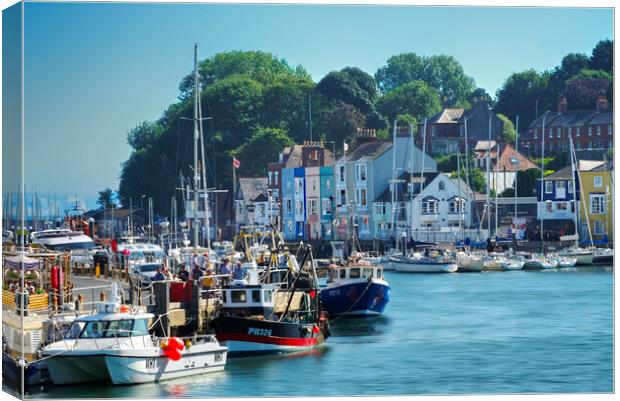 Beautiful Weymouth Harbour  Canvas Print by Alison Chambers