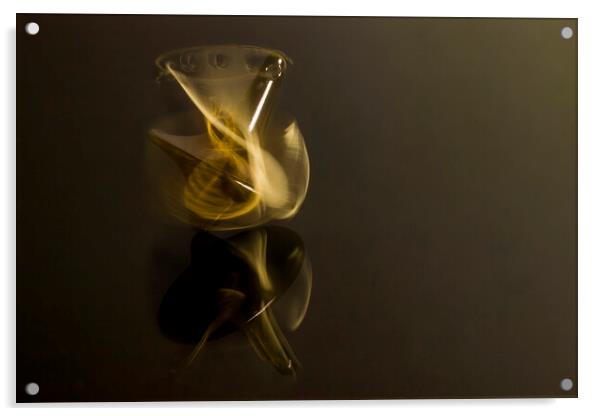 Spun Gold 2 Acrylic by Kelly Bailey