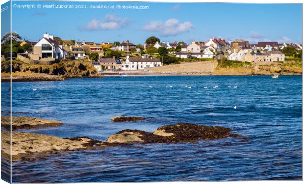 Moelfre Anglesey Coast Canvas Print by Pearl Bucknall
