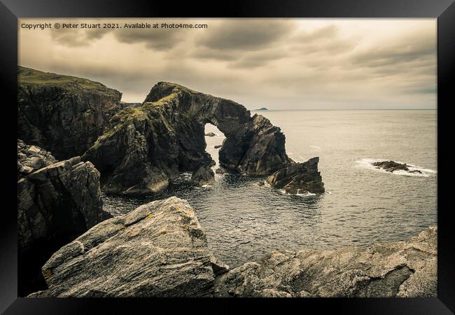 Stac a' Phris. Shawbost Isle of Lewis Framed Print by Peter Stuart