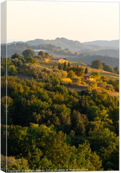 Landscape of Tuscany Italy Canvas Print by Fabrizio Malisan