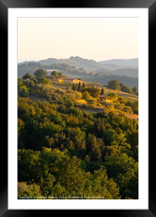 Landscape of Tuscany Italy Framed Mounted Print by Fabrizio Malisan