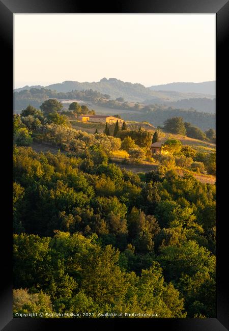 Landscape of Tuscany Italy Framed Print by Fabrizio Malisan