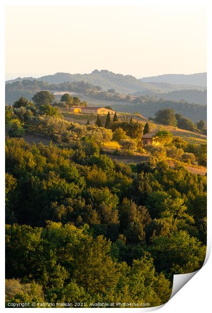 Landscape of Tuscany Italy Print by Fabrizio Malisan