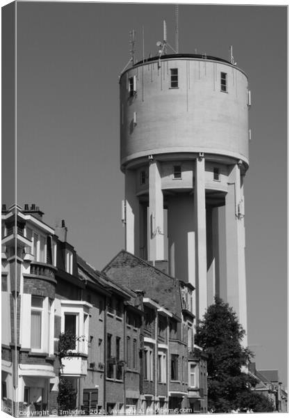 Water Tower Landmark, Aalst, Belgium Canvas Print by Imladris 