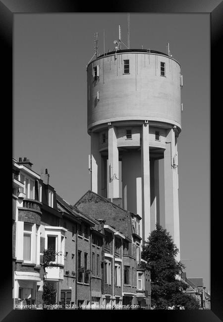Water Tower Landmark, Aalst, Belgium Framed Print by Imladris 