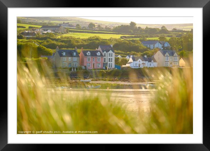 The Parrog, Newport  II Framed Mounted Print by geoff shoults