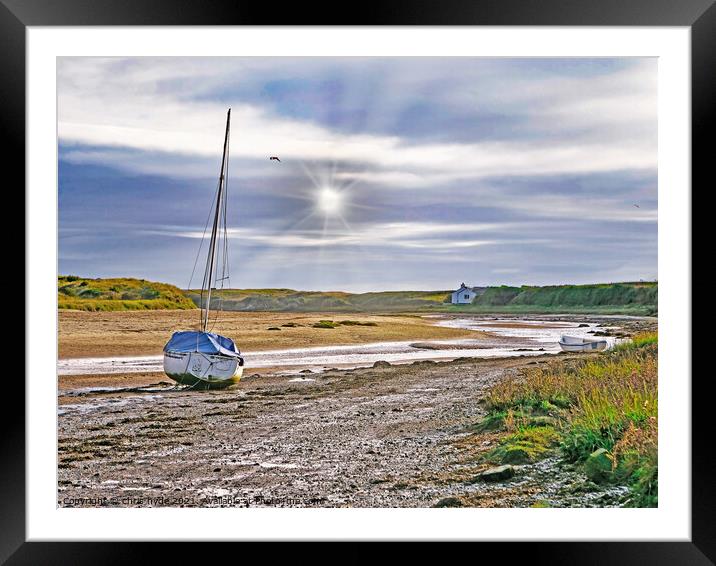 Sunset In Aberffraw Anglesey Framed Mounted Print by chris hyde