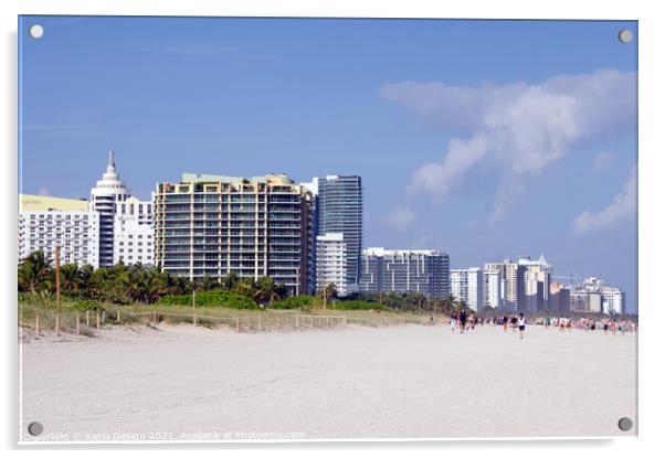 Miami Beach, Florida, USA Acrylic by Kasia Design