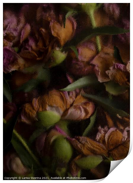 Blurred bouquet Print by Larisa Siverina