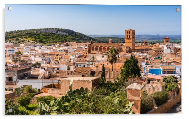 Old Town of Felanitx Mallorca Acrylic by Alex Winter
