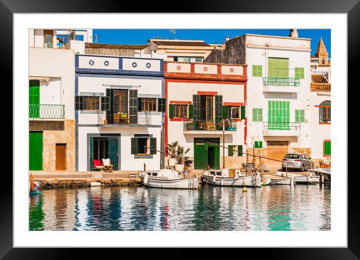 Picturesque Porto Colom Framed Mounted Print by Alex Winter