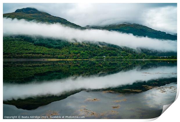 Loch Long, Scotland Print by Beata Aldridge