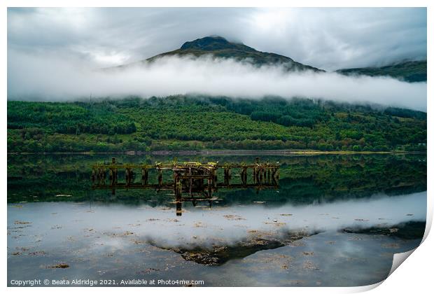 Loch Long, Scotland Print by Beata Aldridge