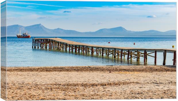 Bay of alcudia. Serenity at Bay Canvas Print by Alex Winter
