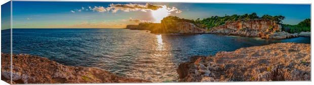 Mallorca, Tranquil Sunset on the Idyllic Coastline Canvas Print by Alex Winter