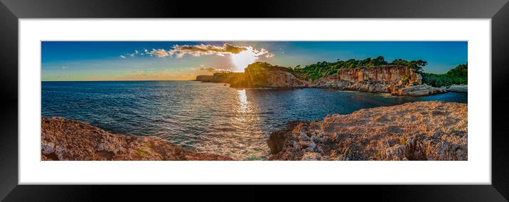 Mallorca, Tranquil Sunset on the Idyllic Coastline Framed Mounted Print by Alex Winter