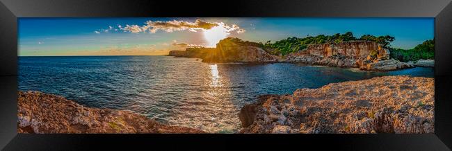 Mallorca, Tranquil Sunset on the Idyllic Coastline Framed Print by Alex Winter