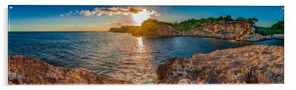 Mallorca, Tranquil Sunset on the Idyllic Coastline Acrylic by Alex Winter
