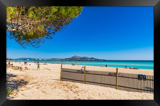 Alcudia oceanbeach. Paradise Found Alcudias Majest Framed Print by Alex Winter