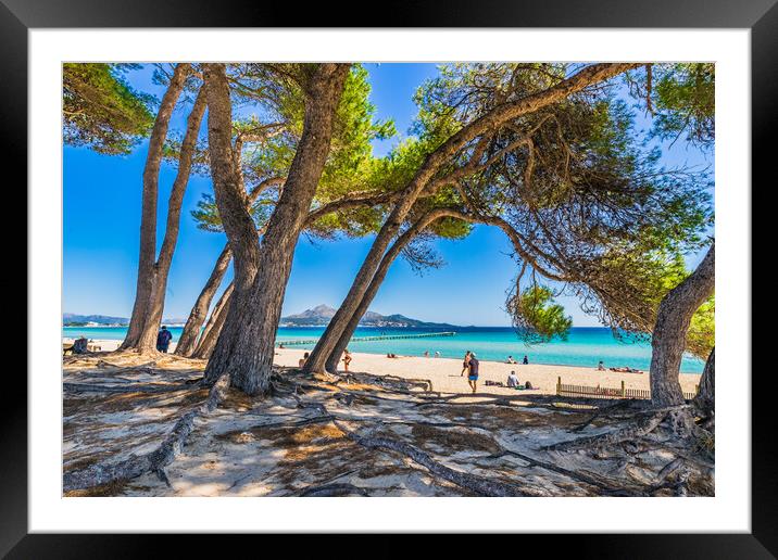 A Serene Escape to Alcudias Bay Framed Mounted Print by Alex Winter