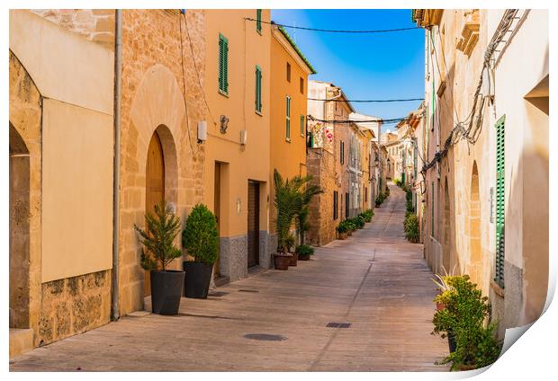 old town of Alcudia Print by Alex Winter