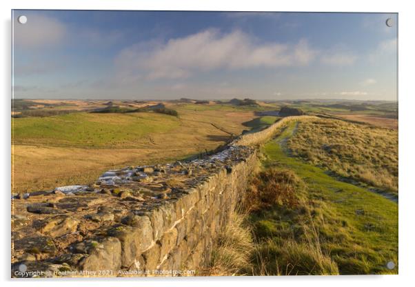 View from Hadrian's Wall Acrylic by Heather Athey