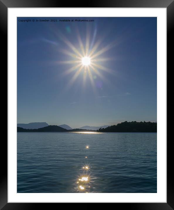 Greek Sun Framed Mounted Print by Jo Sowden