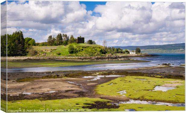Aros Castle Isle of Mull Scotland Canvas Print by Pearl Bucknall