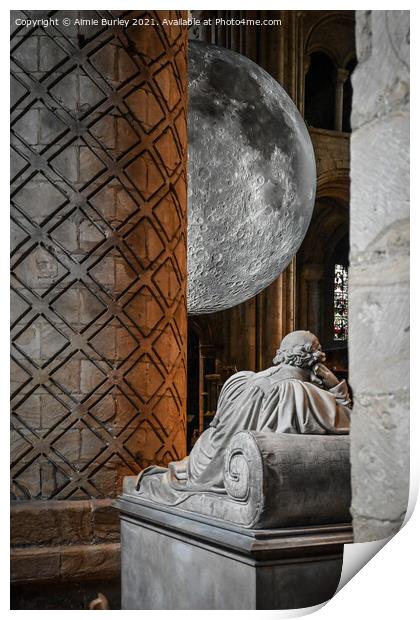 The moon in Durham  Print by Aimie Burley
