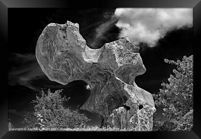 Unusual Rock 2 Framed Print by Raymond Evans