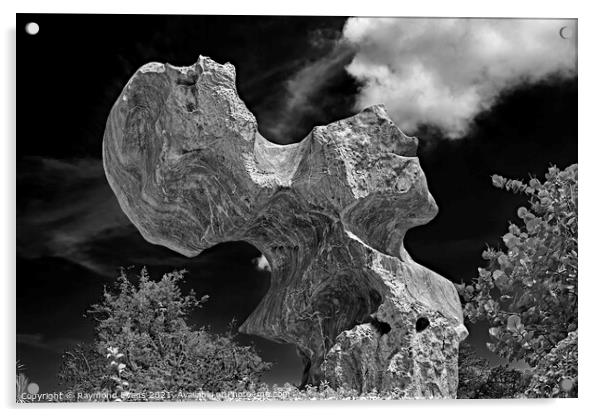 Unusual Rock 2 Acrylic by Raymond Evans