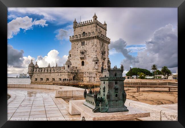 Torre de Belem Lisbon Framed Print by Wight Landscapes