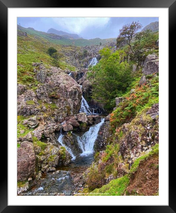 Stickle Ghyll Framed Mounted Print by yvonne & paul carroll