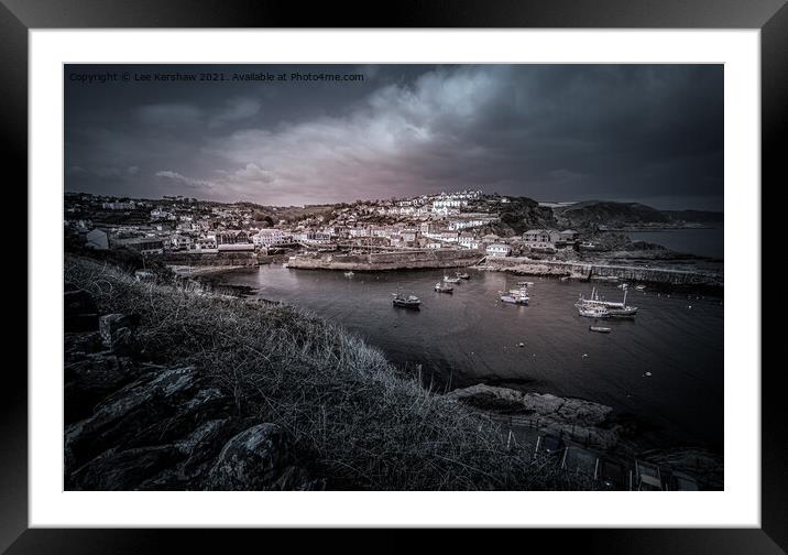 Mevagissey Harbour  Framed Mounted Print by Lee Kershaw