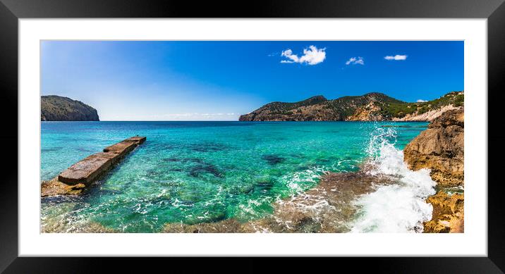 Camp de Mar on Mallorca Framed Mounted Print by Alex Winter