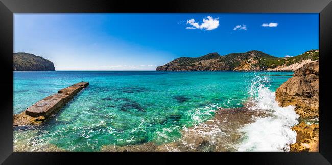 Camp de Mar on Mallorca Framed Print by Alex Winter
