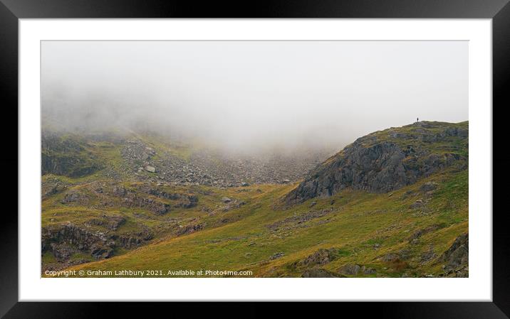Red Screes, Lake District Framed Mounted Print by Graham Lathbury