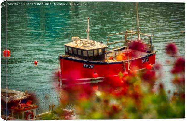 Mevagissey Fishing Boat Canvas Print by Lee Kershaw