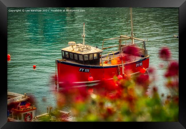 Mevagissey Fishing Boat Framed Print by Lee Kershaw