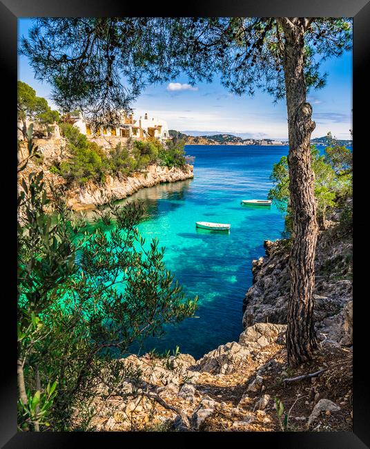 Fornells on Mallorca Framed Print by Alex Winter