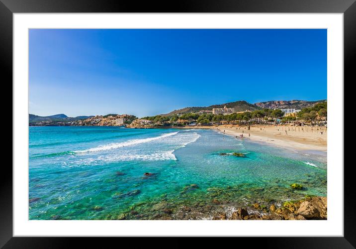 Platja de Tora, beach Mallorca island Framed Mounted Print by Alex Winter