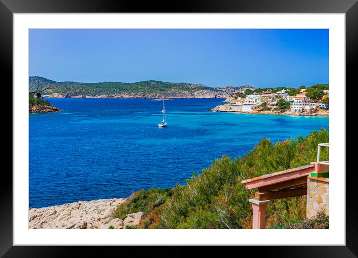 Sant Elm Outdoor oceanbeach, Majorca  Framed Mounted Print by Alex Winter